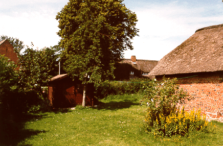 idyllische Gartenansicht