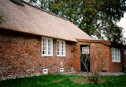 Garten mit hinterem Eingang